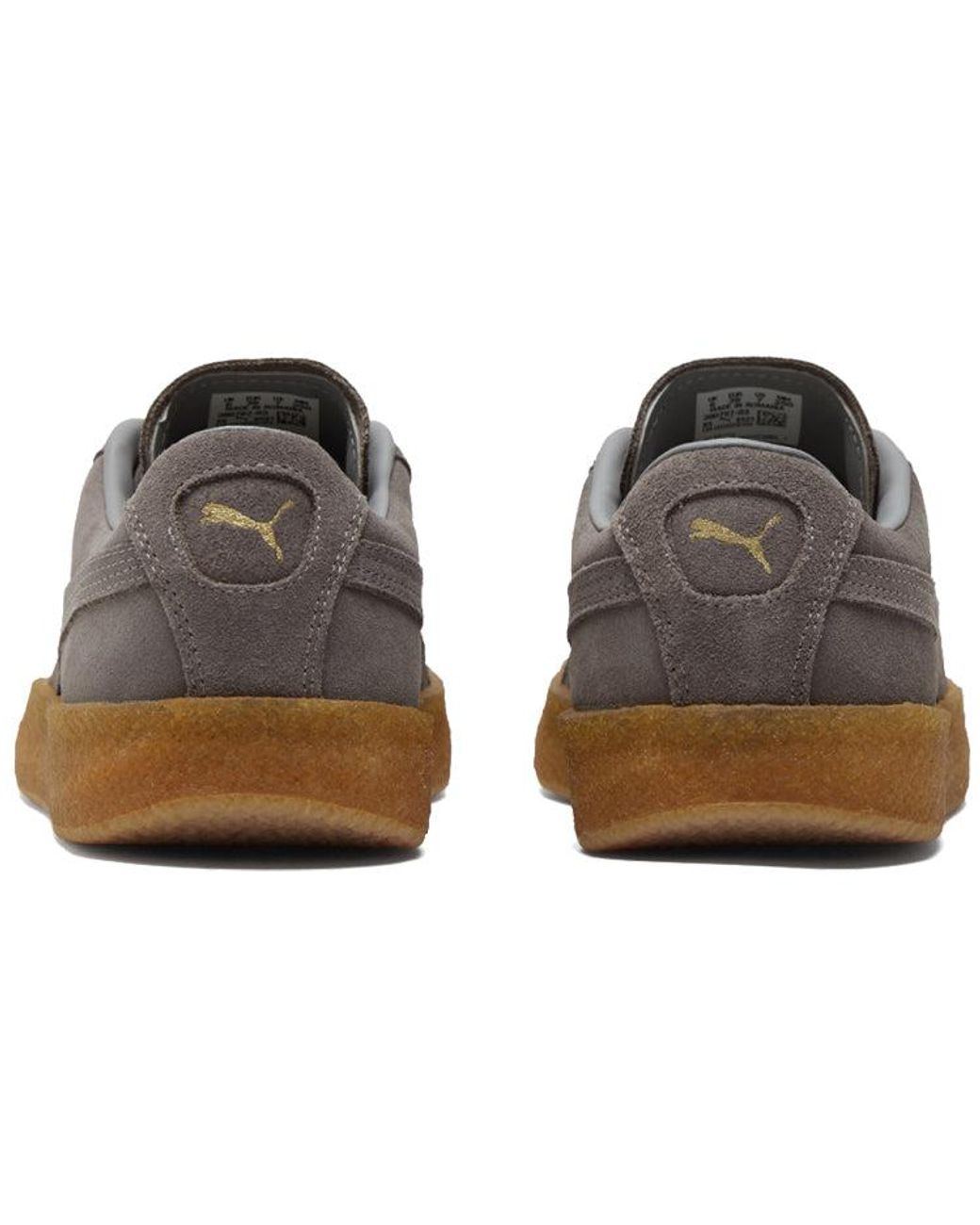 PUMA Brown Suede Crepe Leisure Board Shoes for men