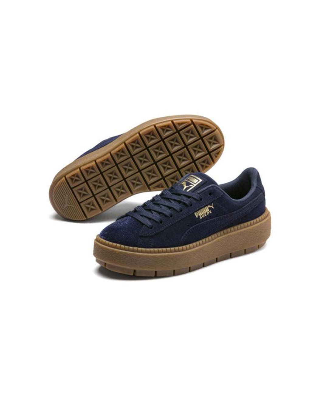 PUMA Blue Suede Platform Trace Velor for men