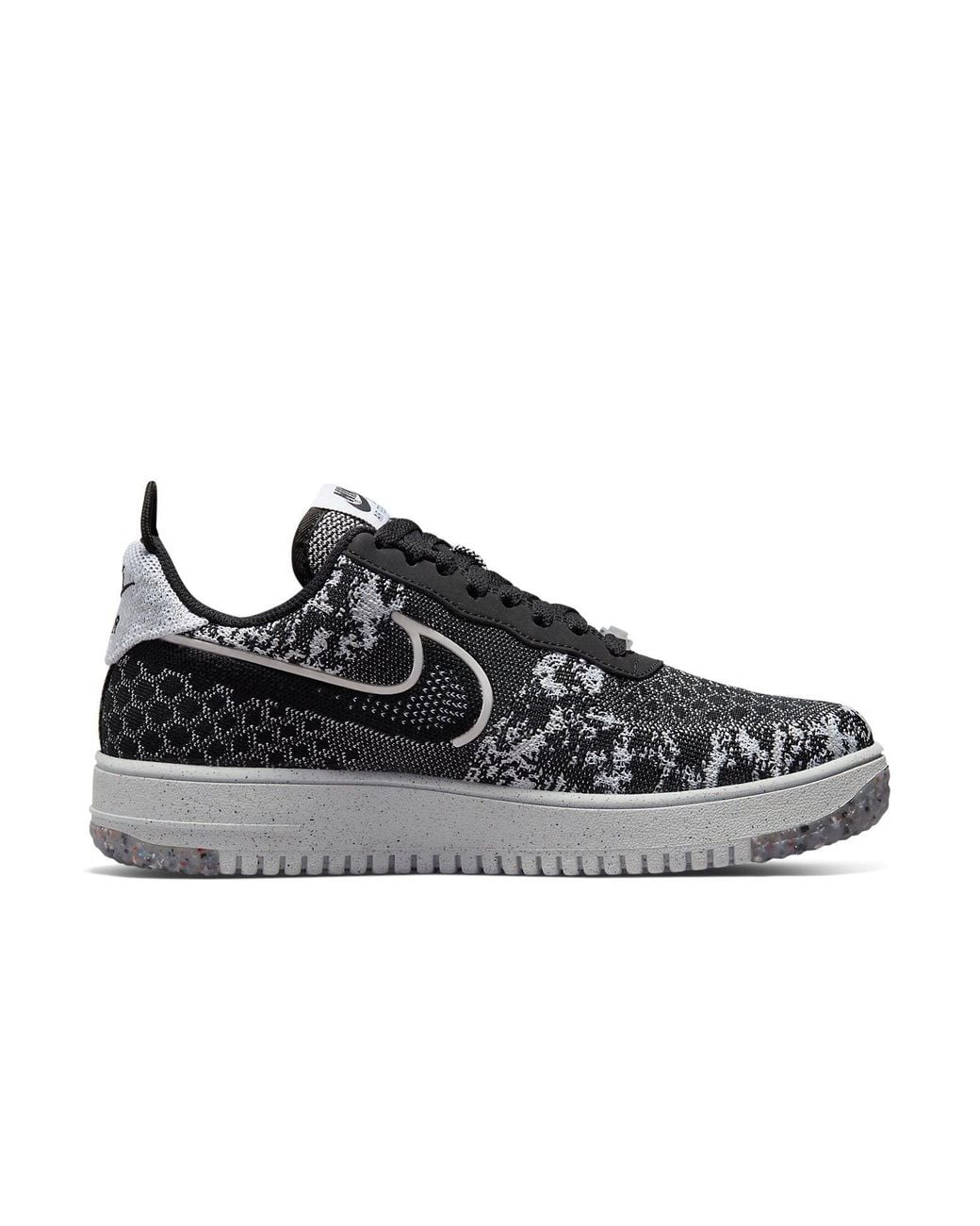 Nike Black Air Force 1 Crater Flyknit Next Nature for men