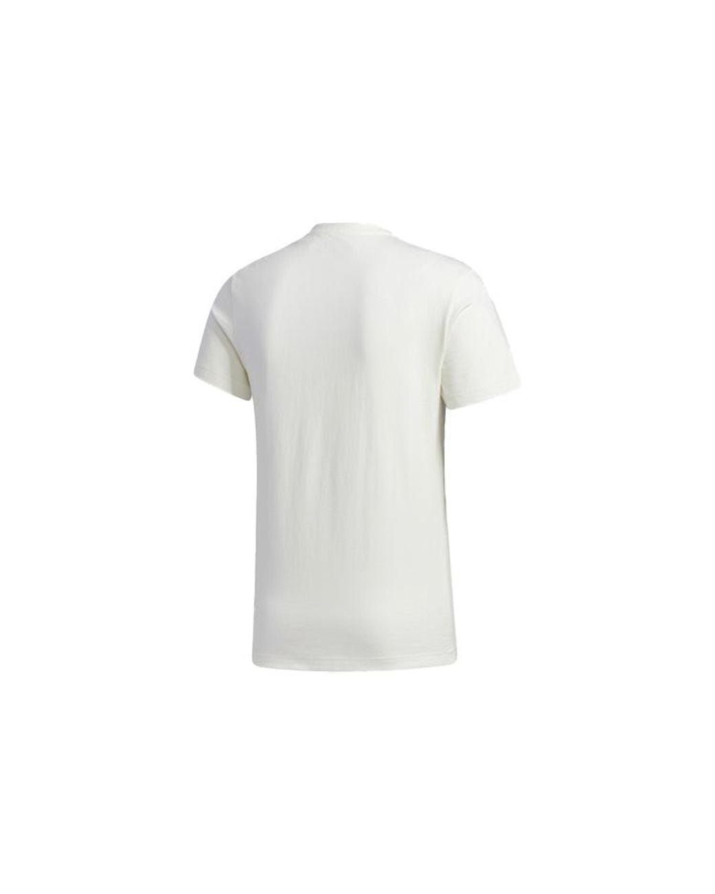 Adidas White Neo X M Gdtm Tee Crossover Printing Round Neck Sports Short Sleeve for men