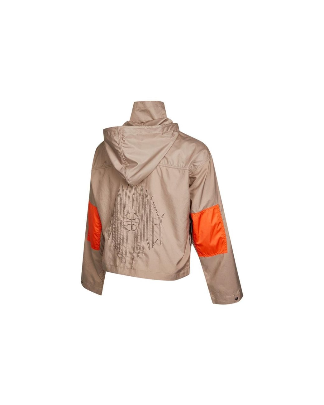Nike Gray Kd Swoosh Embroidered Pattern Woven Basketball Jacket for men