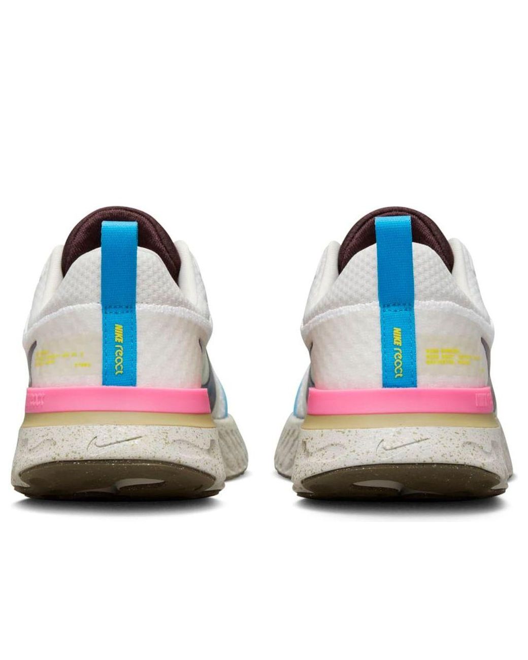 Nike White React Infinity Run Flyknit 3 'Sail Pinksicle Earth' for men