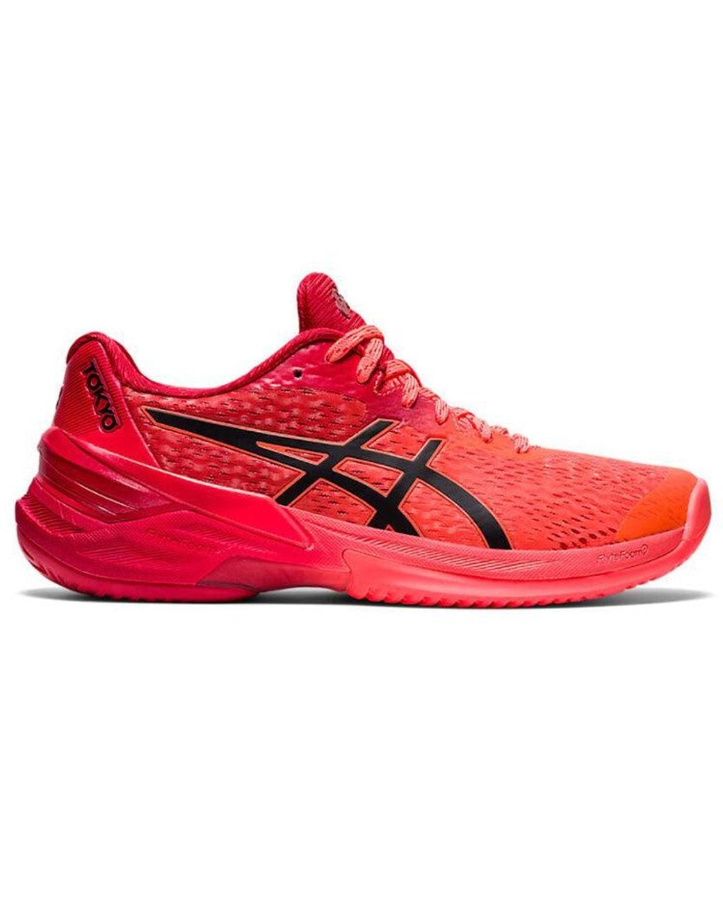 Asics Red (Wmns) Sky Elite Ff Tokyo Running Shoes