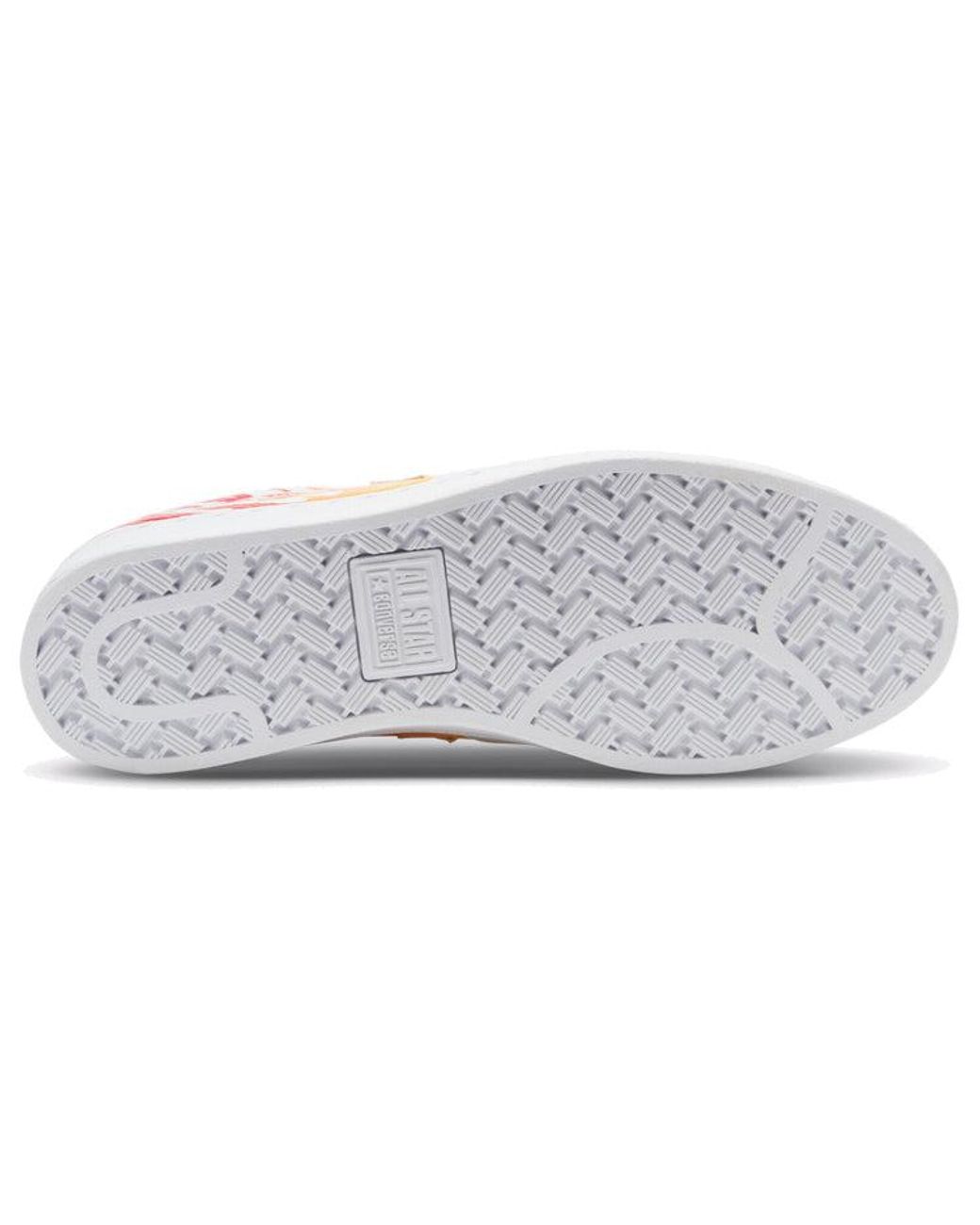 Converse White Pro Leather Low 'Archival Flame Print' for men
