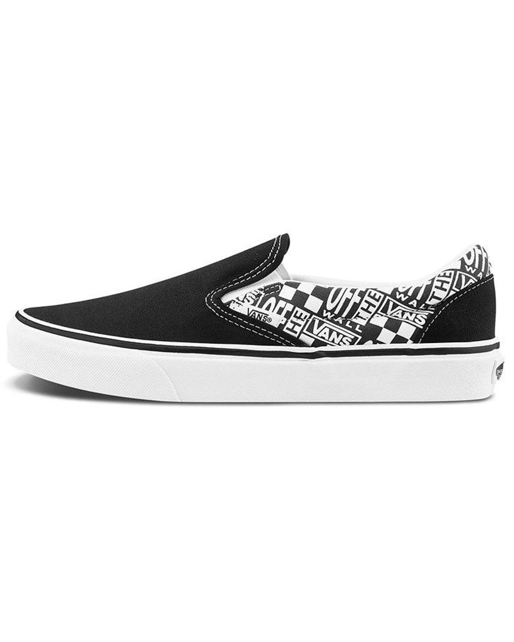 Vans Black Classic Slip-On (Off The Wall) Bl for men