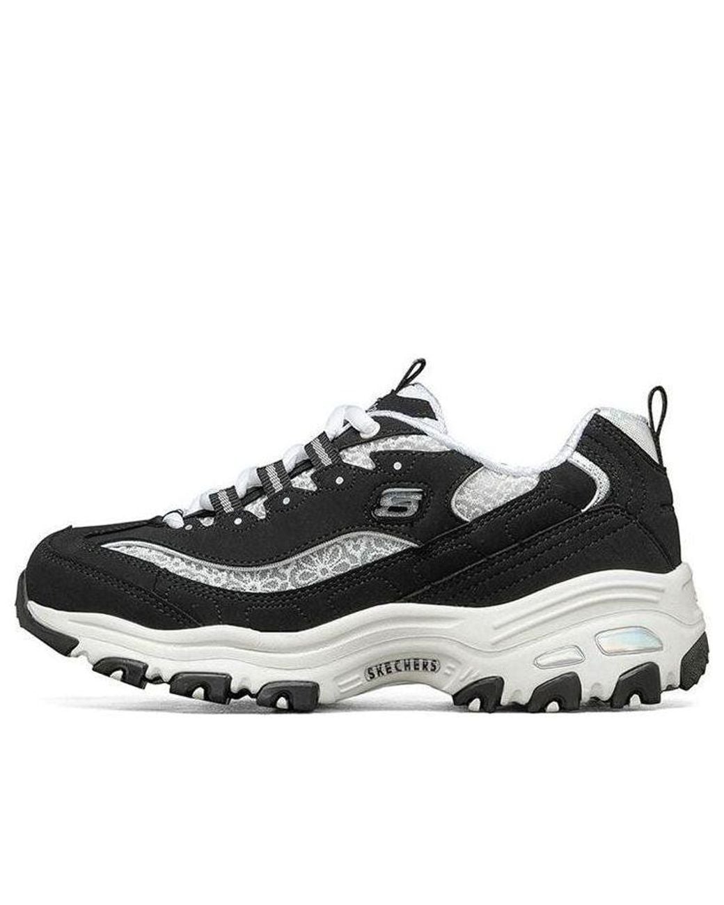 Skechers Black (Wmns) D Lites 1.0 Fashion Running Shoes