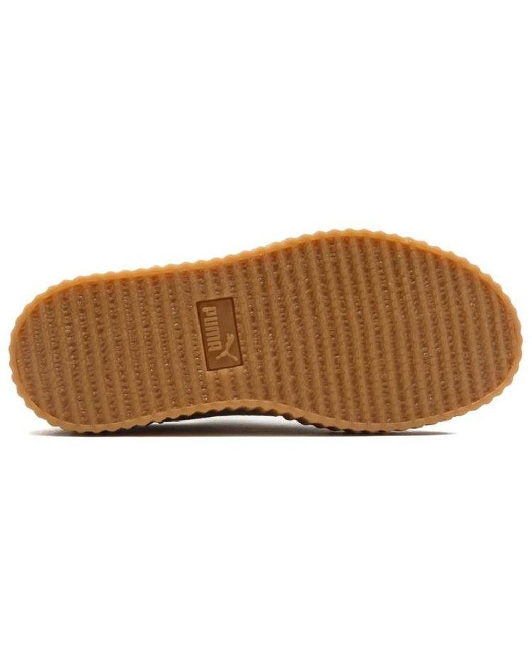 PUMA Brown (Wmns) Fenty X Suede Creeper 'Oatmeal'