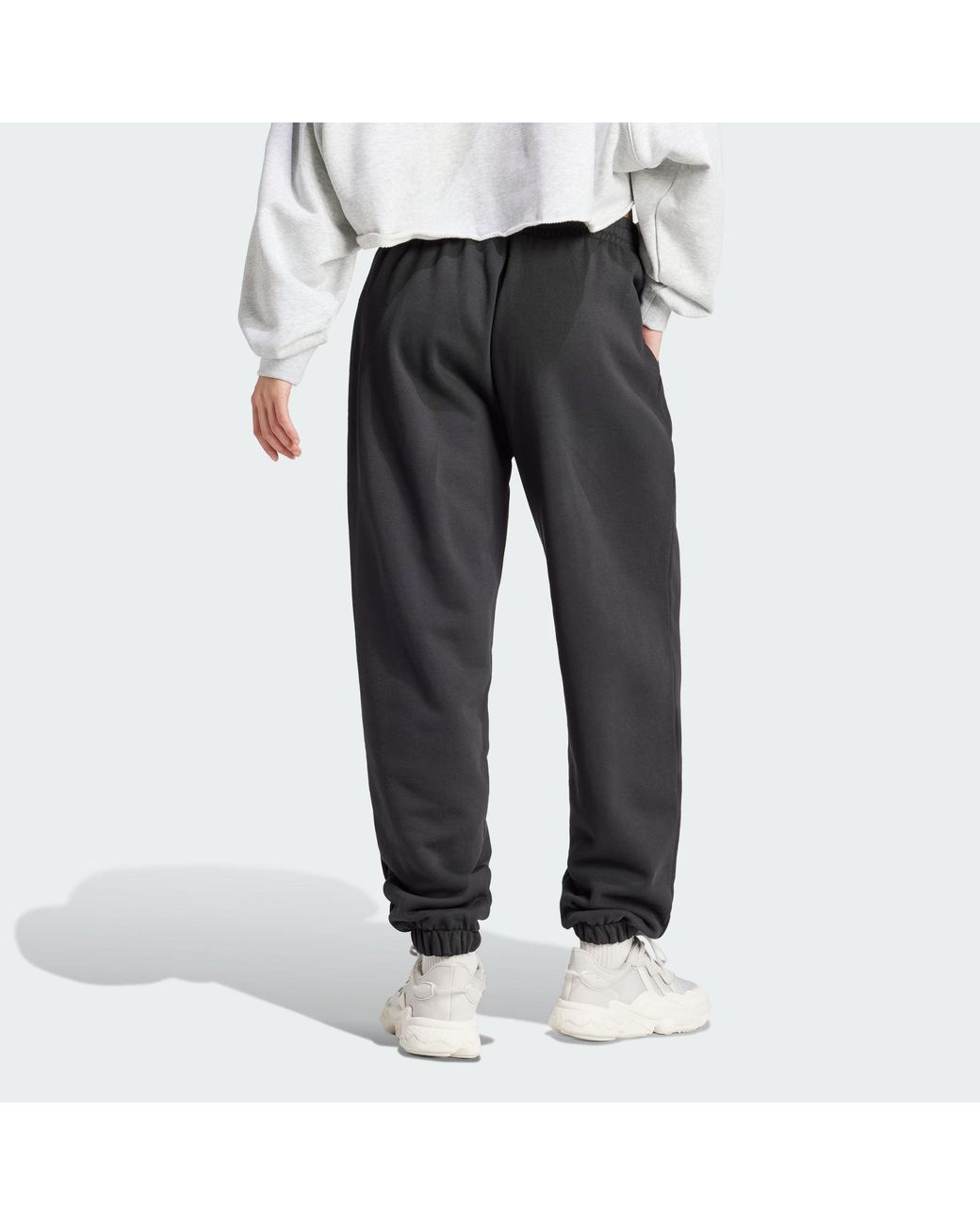 Adidas Gray (Wmns) Originals Loose Fit Sweat Pants Asia Sizing