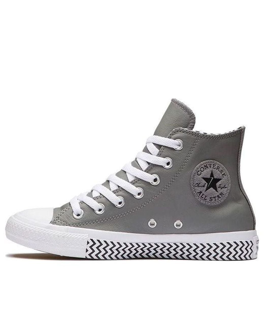 Converse Gray (Wmns) Chuck Taylor All Star High Top Leather
