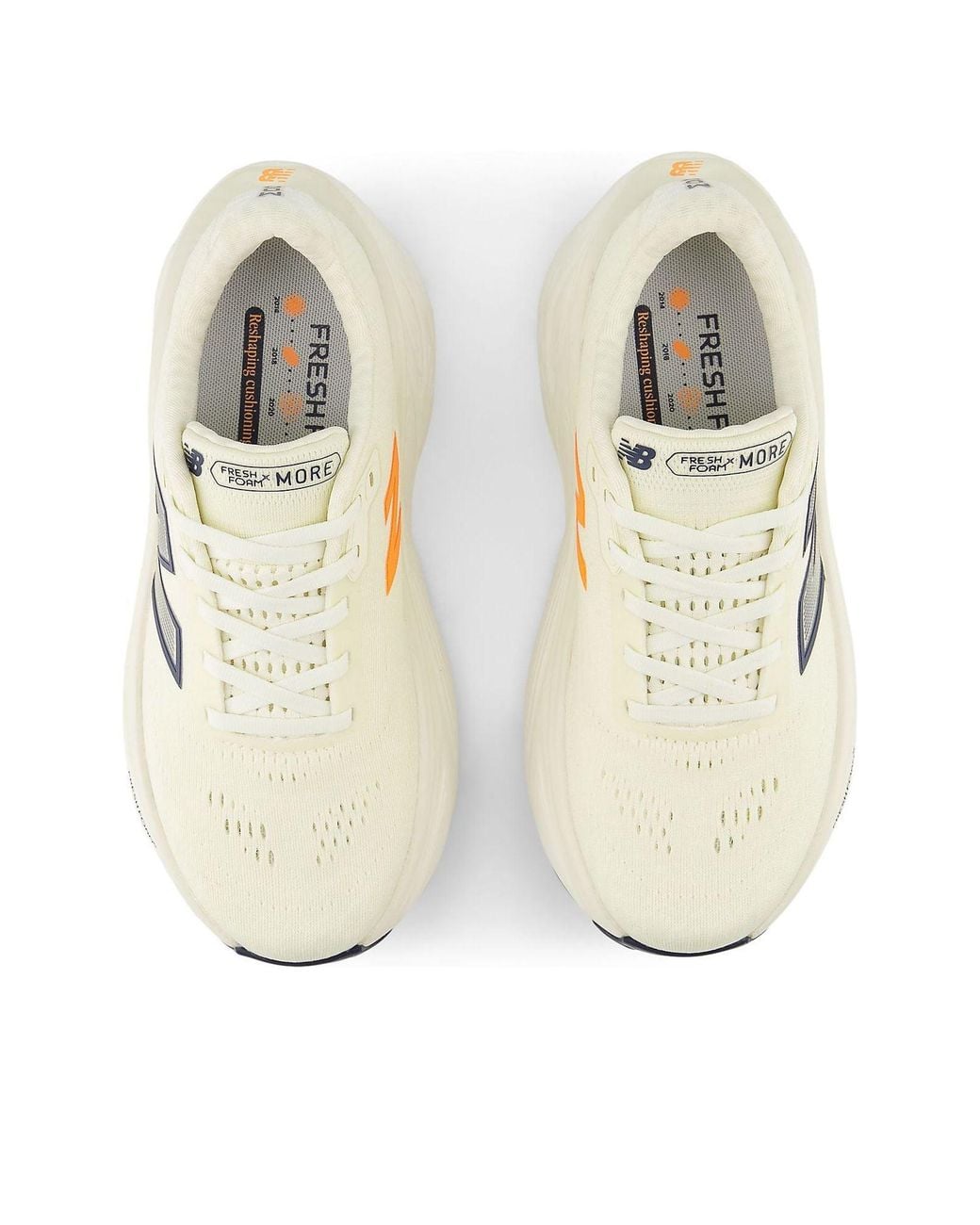 New Balance White (Wmns) Fresh Foam X More V5 'Angora Sea Salt Hot Mango'