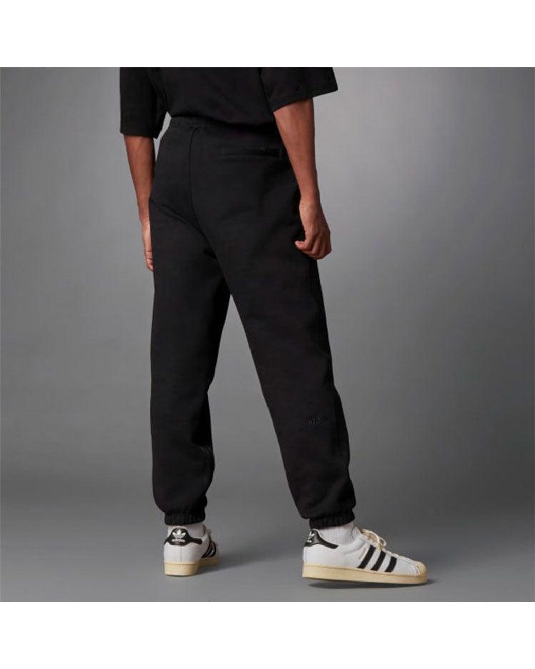 Adidas Black Originals Version Series Solid Color Casual Sports Long Pants for men