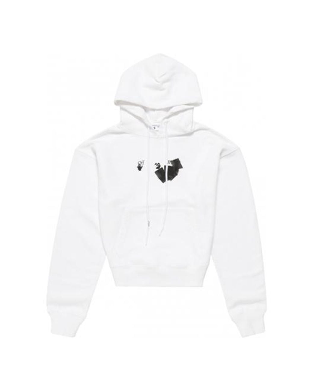 Off-White c/o Virgil Abloh White Fw21 Logo Printing Pullover Loose Version for men