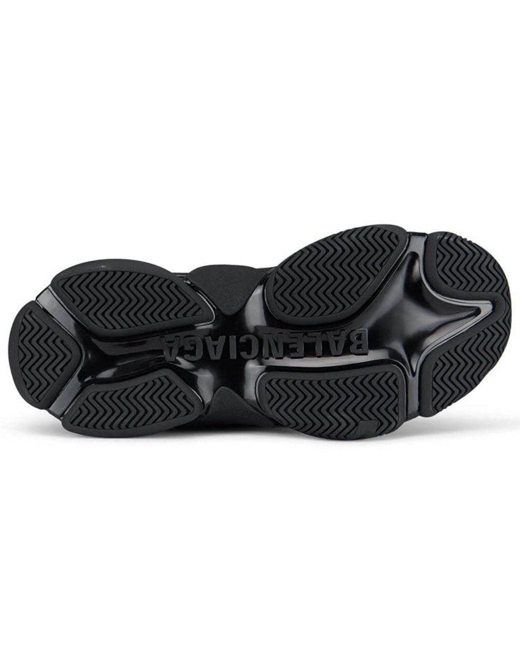 Balenciaga Black Triple S Sneaker 'Allover Logo for men