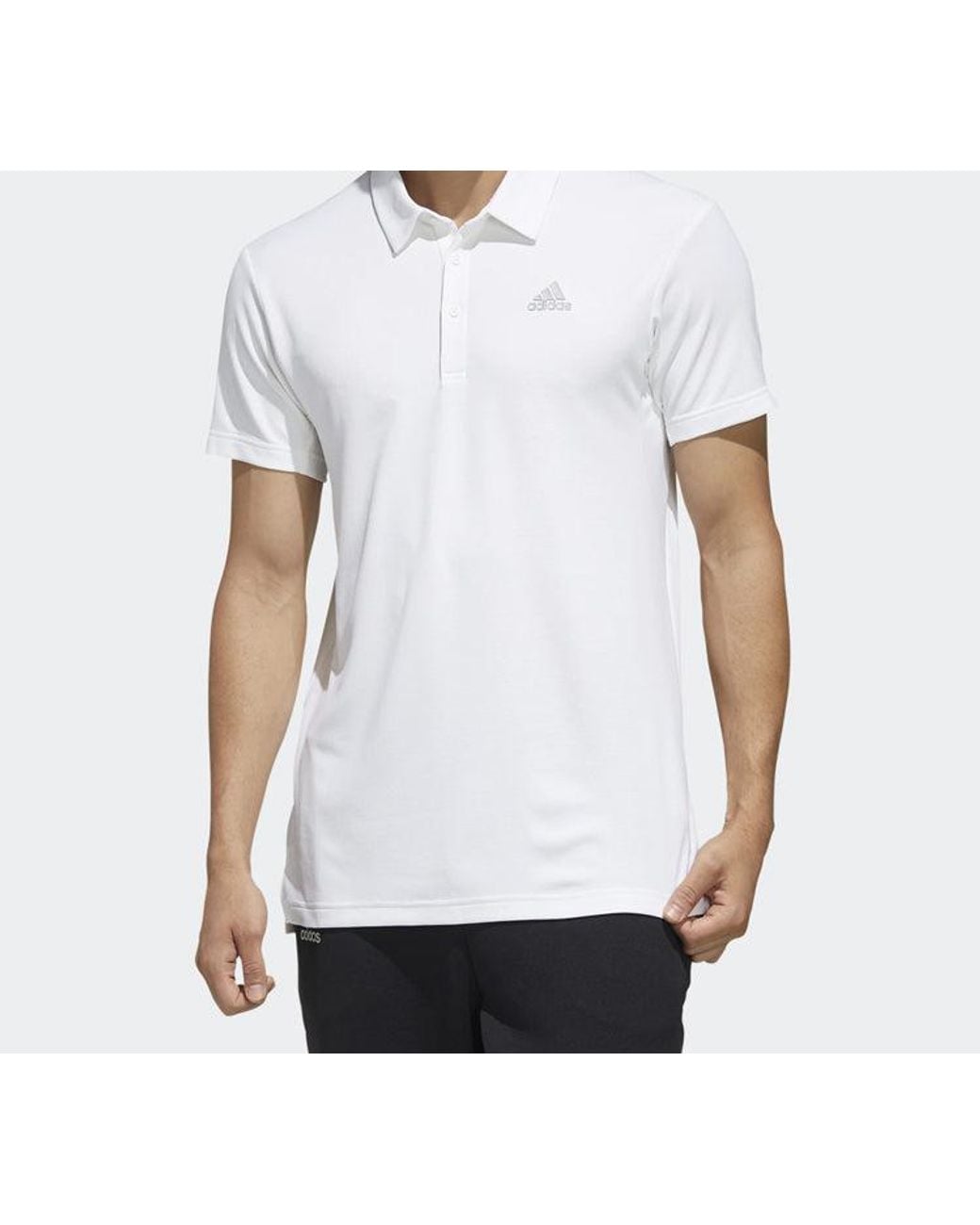 Adidas White Originals Casual Sports Short Sleeve Polo Shirt for men