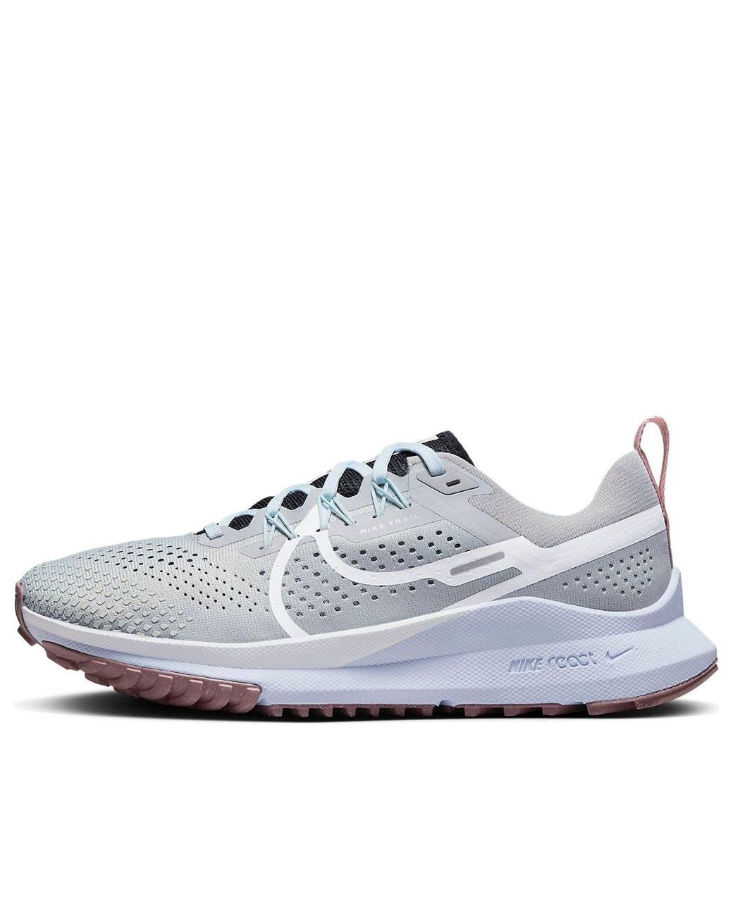 Nike White React Pegasus Trail 4 Trail Running Shoe