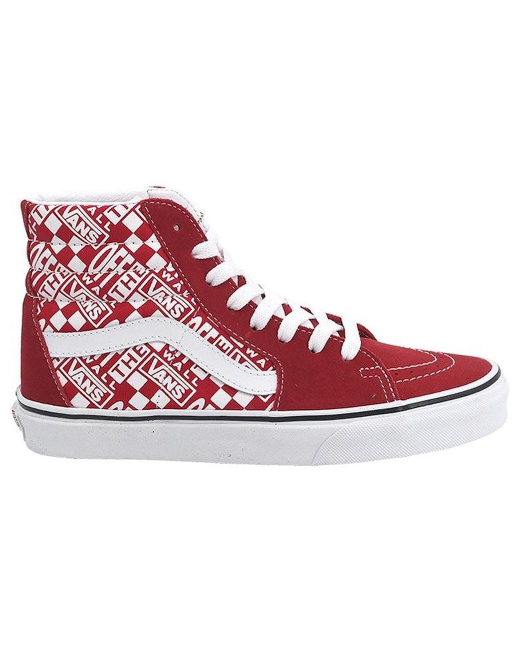 Vans Red Sk8-Hi Off The Wall Shoes for men