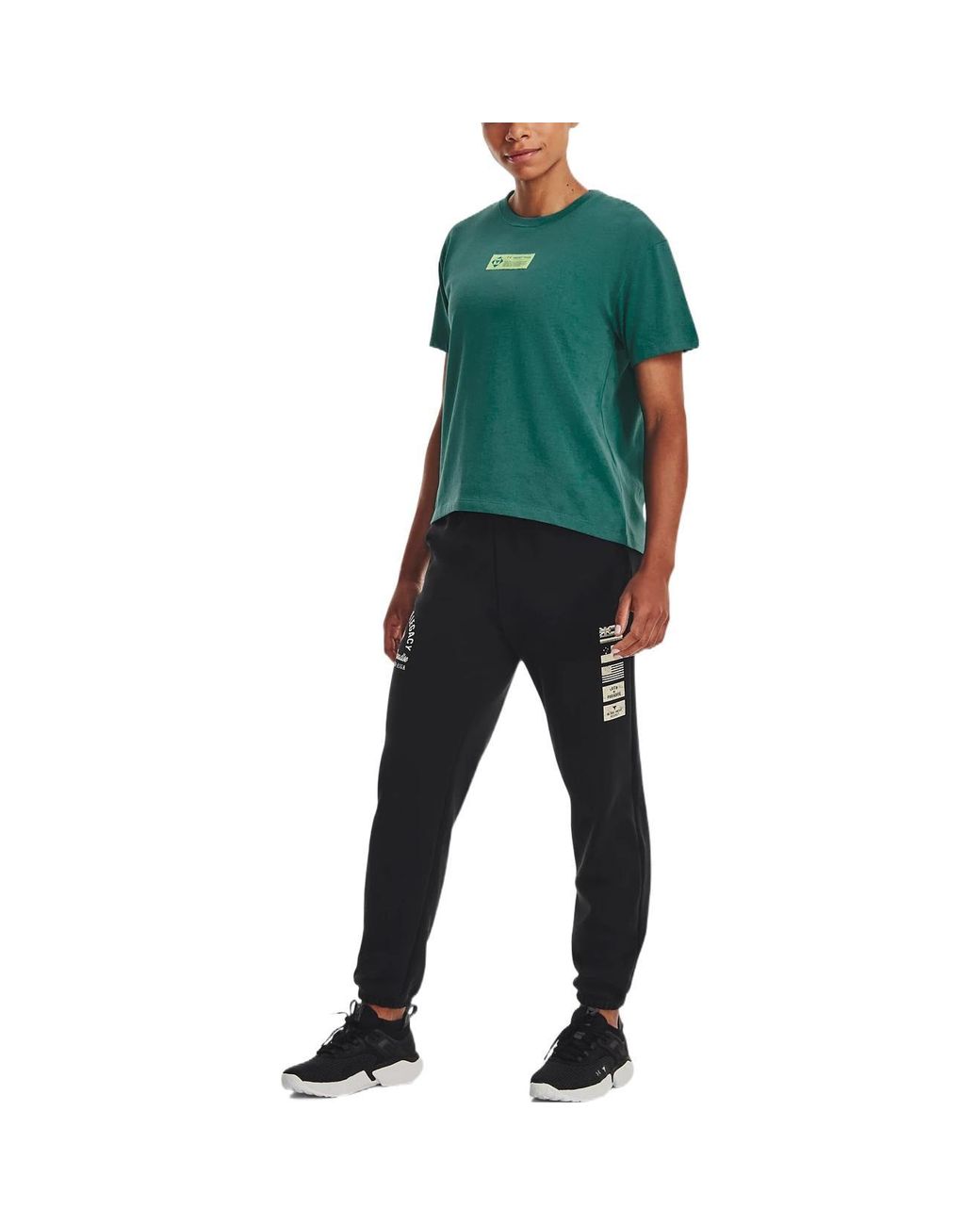 Under Armour Green (Wmns) Project Rock Globe T-Shirt 'Coastal'