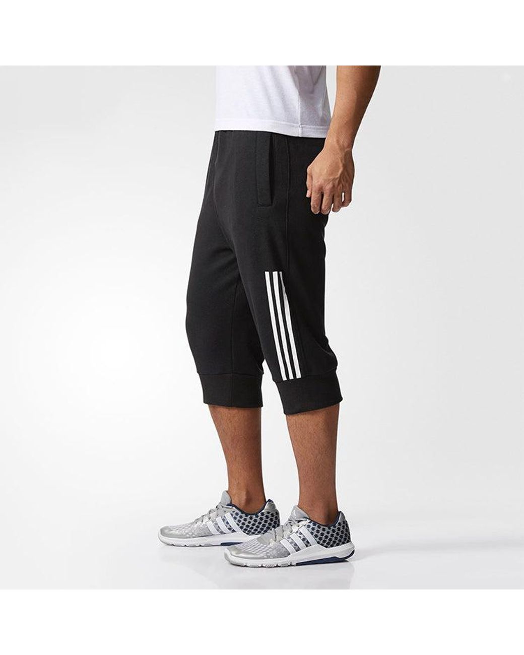 Adidas Black Stripe Printing Bundle Feet Sports Pants/Trousers/Joggers for men