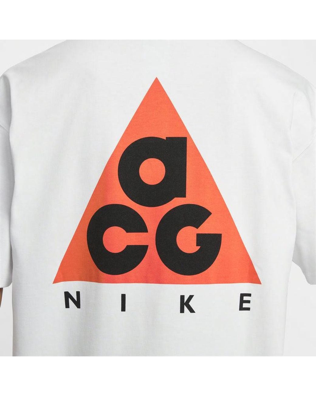 Nike White As M Acg Df Tee M90 Lbr+Hbr Tr T-Shirt Asia Sizing for men