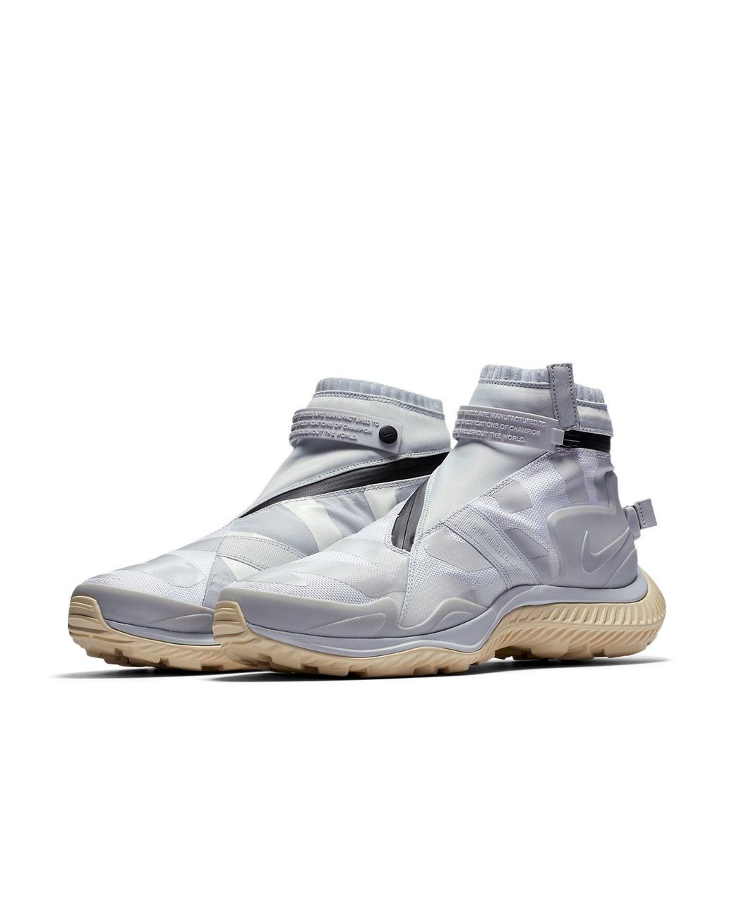 Nike Blue Gyakusou X Gaiter Boots 'Pure Platinum' for men