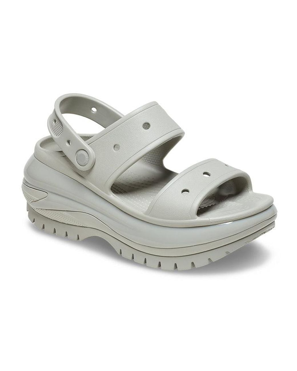 CROCSTM Metallic Mega Crush Sandals 'Elephant'