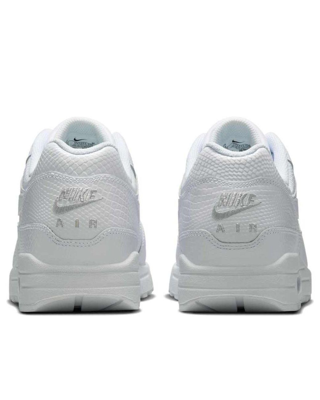 Nike White Air Max 1 Premium Snakeskin' for men