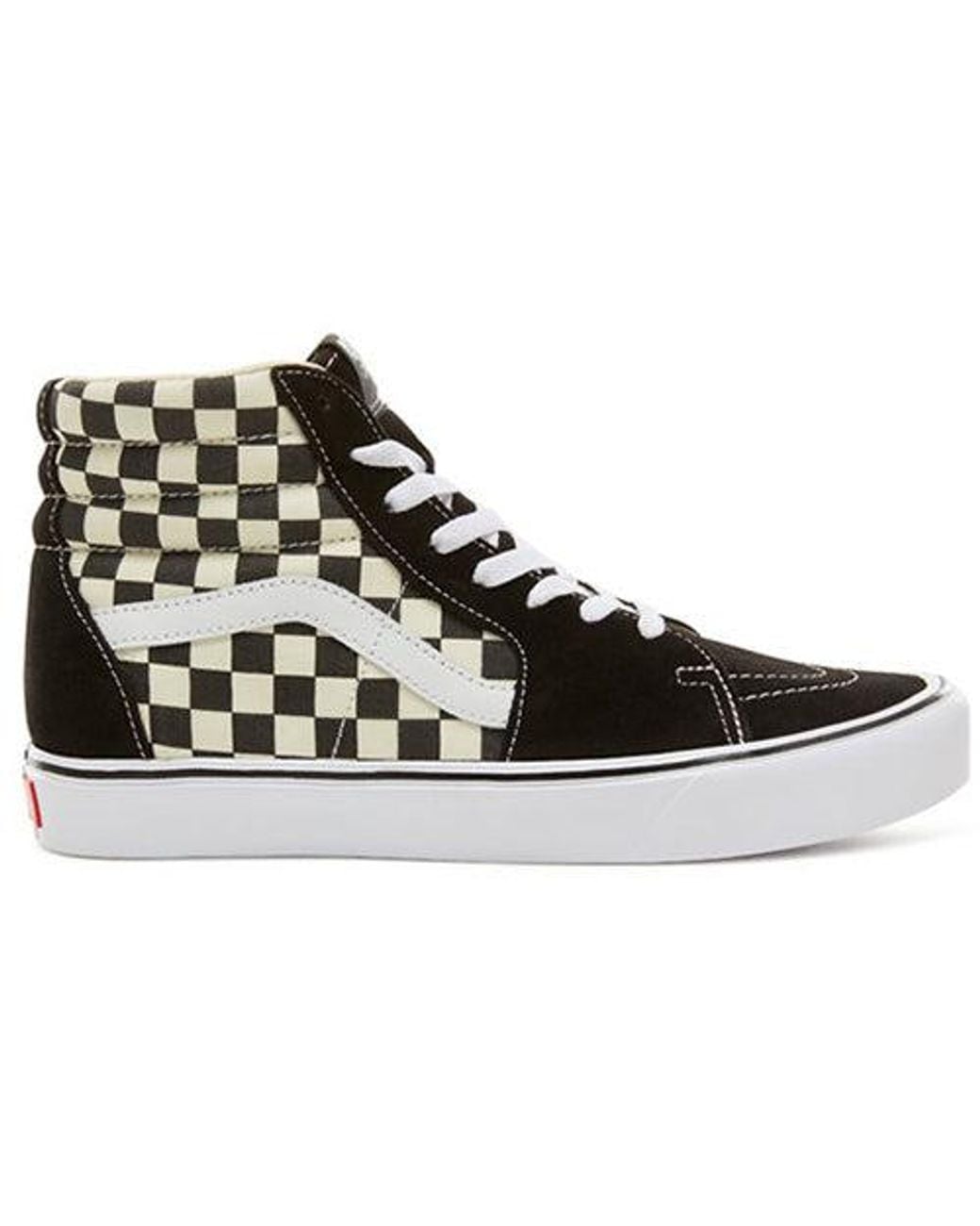 Vans Black Sk8-Hi Lite Checkerboard' for men