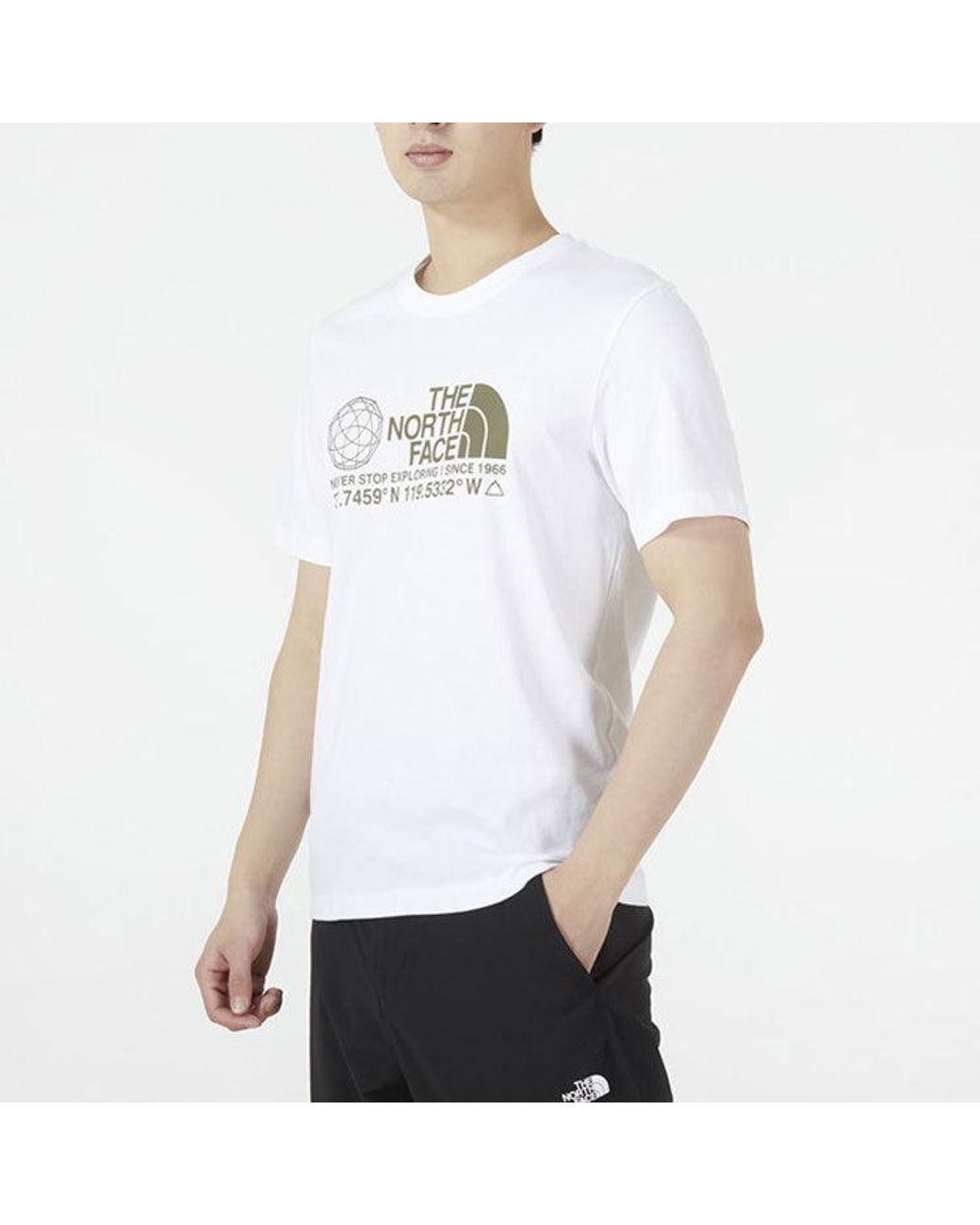 The North Face White Coordinates Short Sleeve T-Shirt for men