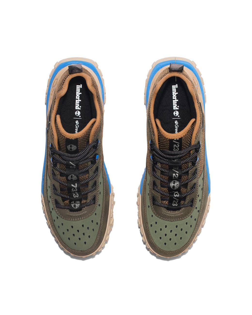 Timberland Blue Greenstride Motion 6 Mid Lace Up Hiking Boots 'Deep Lichen' for men