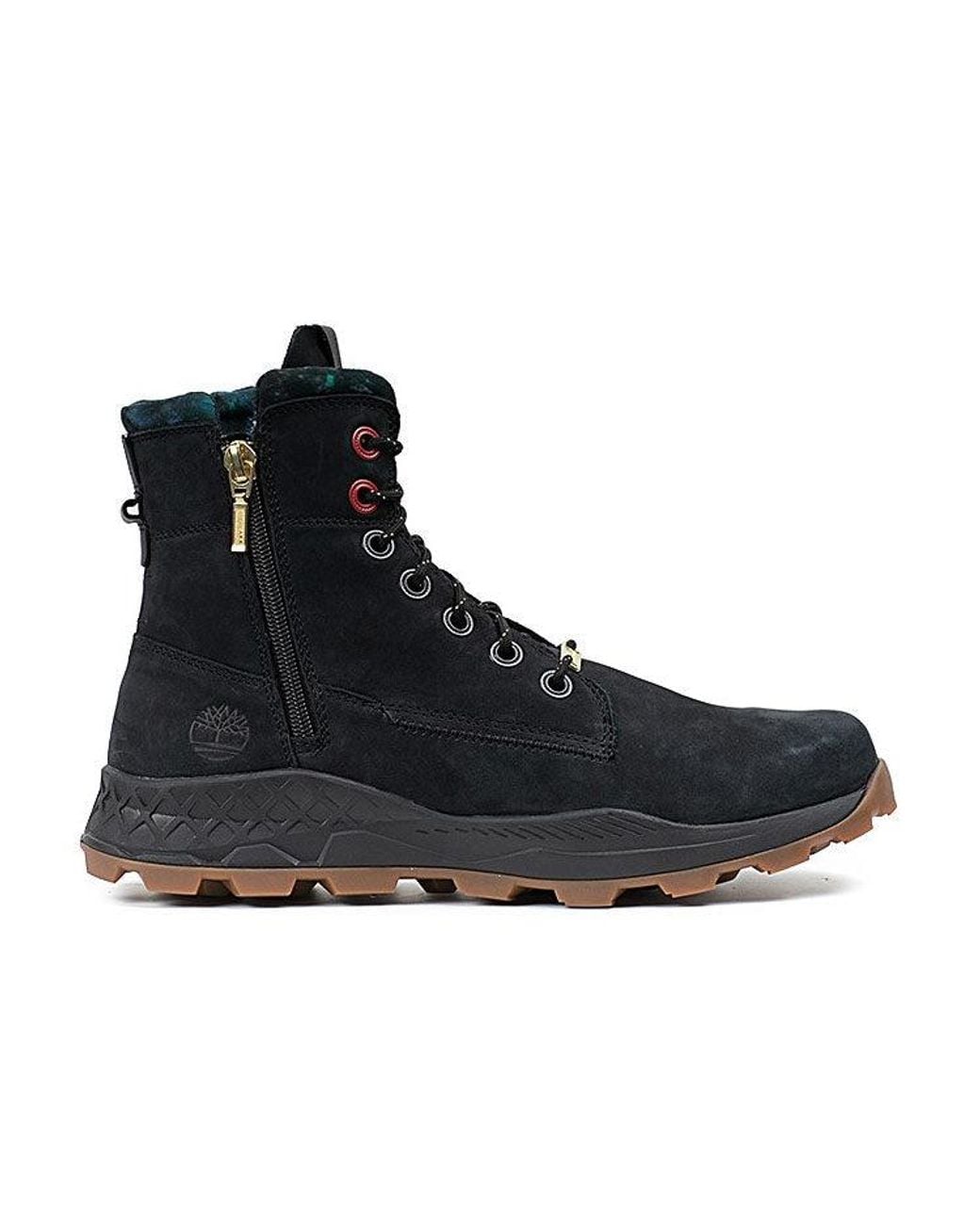 Timberland Black Brooklyn Side Zip Boots Nubuck' for men