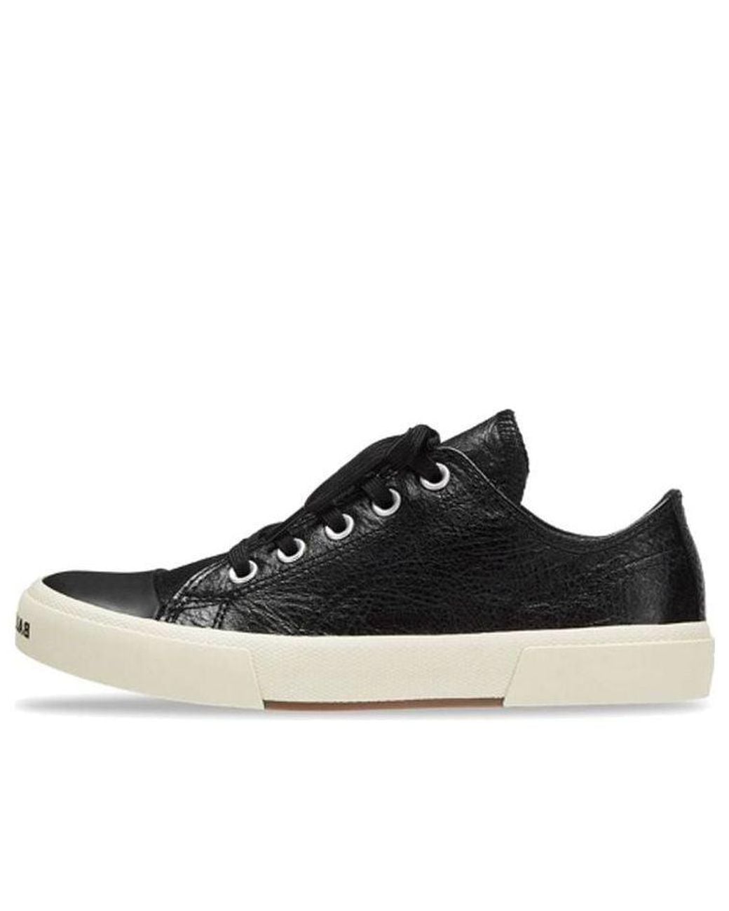 Balenciaga Black (Wmns) Paris Low Top Sneakers Leather And Rubber'