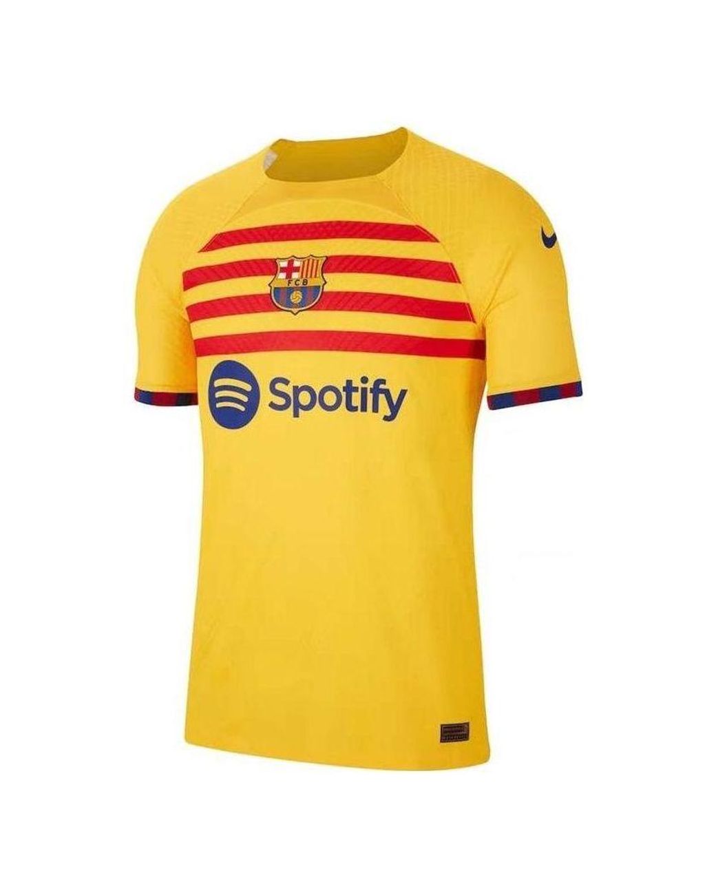 Nike Yellow Dri-Fit Adv Fc Barcelona 23-24 Match Fourth Soccer Jersey for men