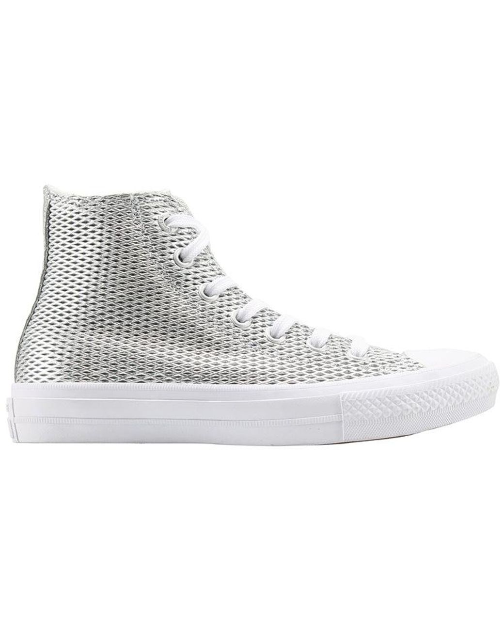 Converse Chuck Taylor All Star 2 High 'perforated Metallic Silver' in Gray  | Lyst