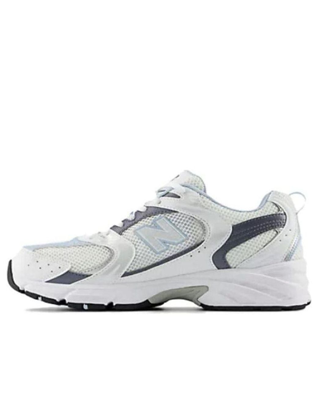 New Balance White 530 Light Chrome' for men