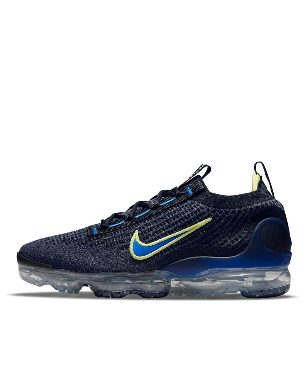 Nike Blue Air Vapormax 2021 Flyknit 'Obsidian Light Lemon Twist' for men