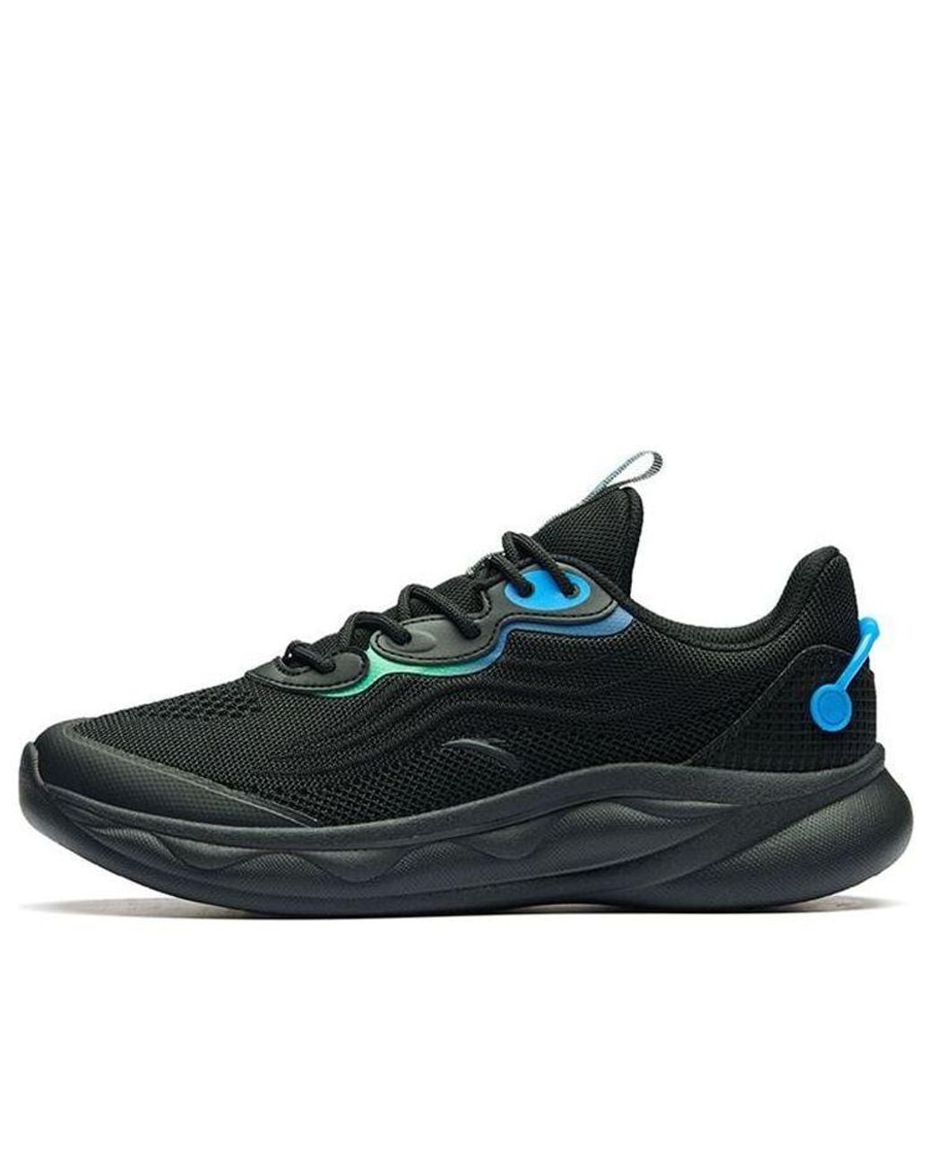 Anta Black Running Series Sneakers With Deco' for men