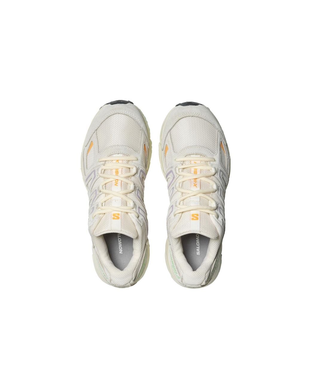 Salomon White X-Mission 4 Suede 'Vanilla' for men