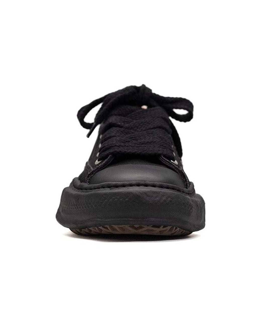 Maison Mihara Yasuhiro Black Peterson Og Sole Canvas Low-Top Sneaker for men