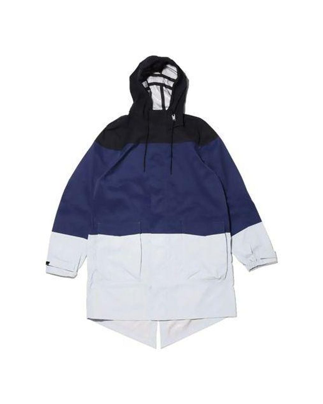 Nike Blue Lab Colorblock Sports Hooded Windbreaker Jacket for men