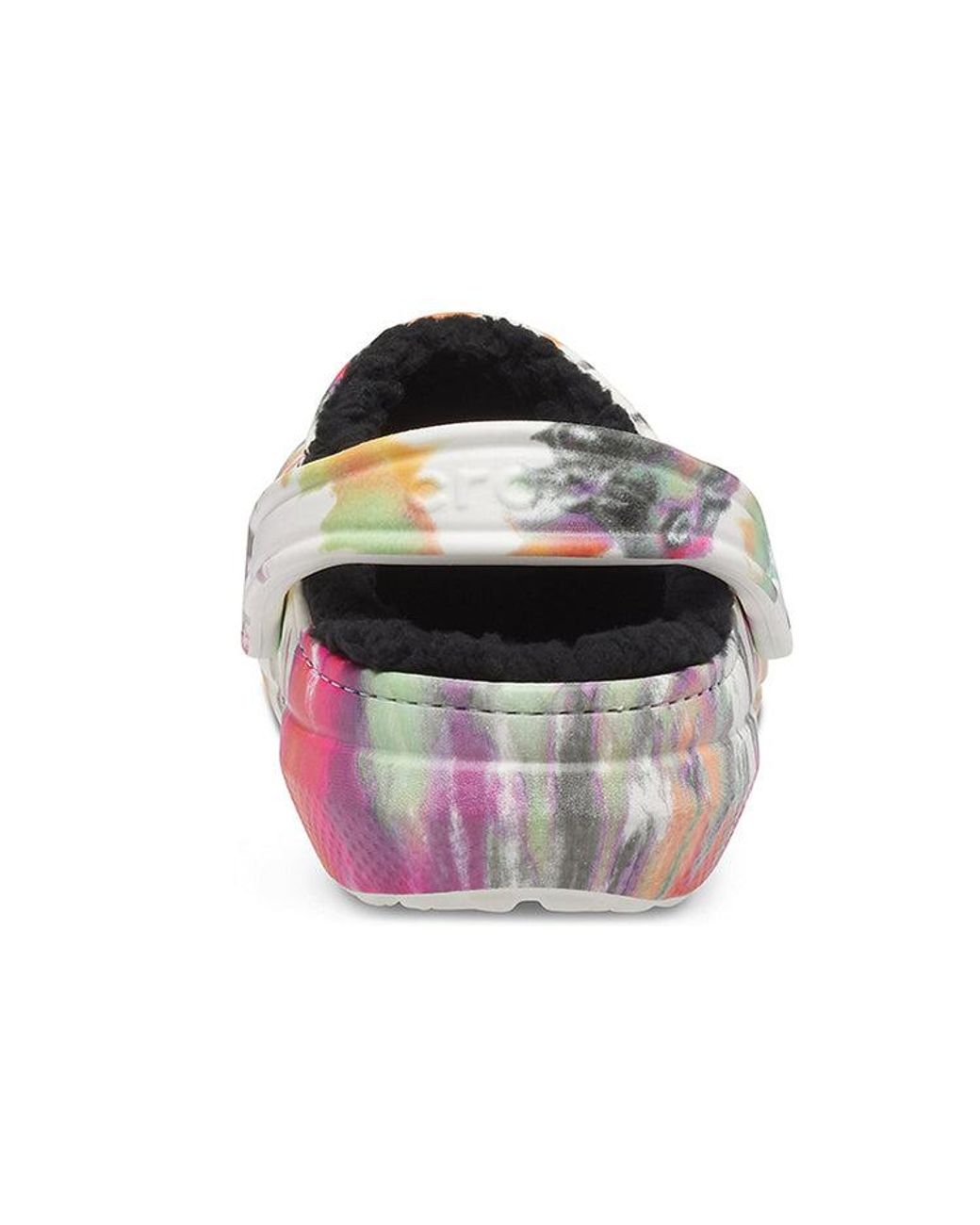 CROCSTM Black Classic Clog Tie Dye Shoe Multi for men