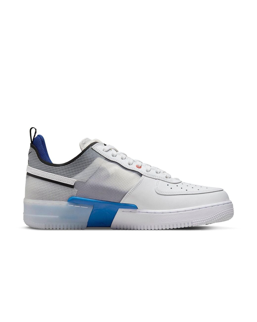 Nike Gray Air Force 1 React Light Photo' for men