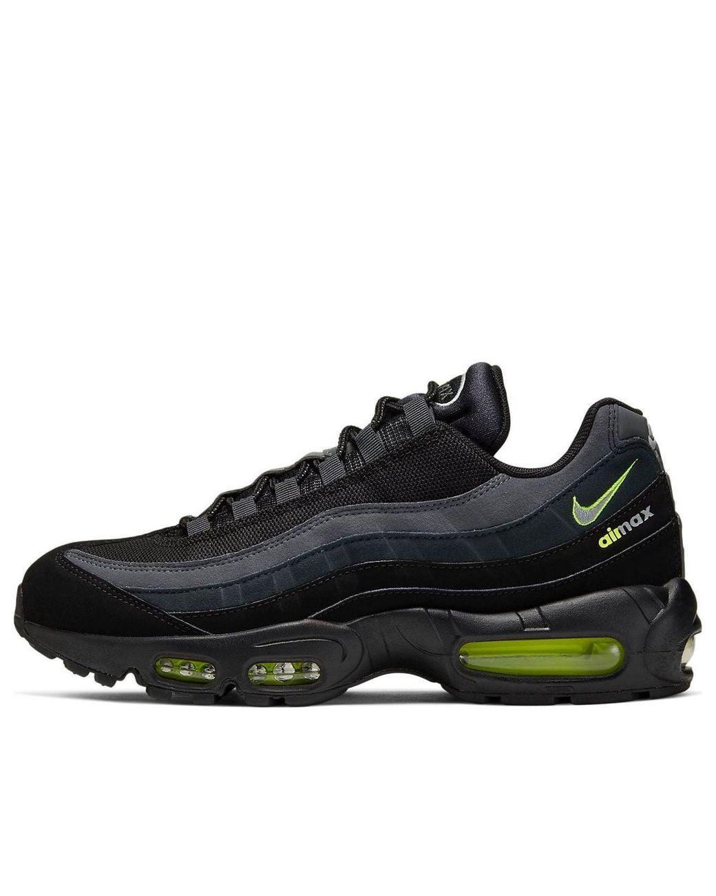 Nike Black Air Max 95 'Retro Logo Volt' for men