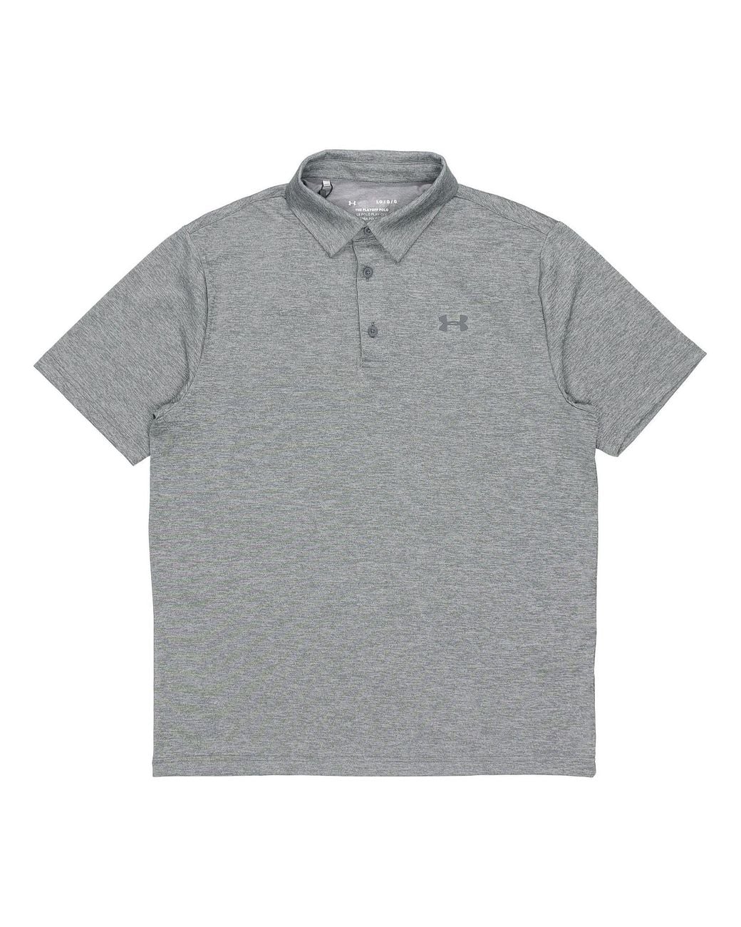 Under Armour Gray Playoff Golf Sports Thin And Light Breathable Loose Short Sleeve Polo Shirt for men