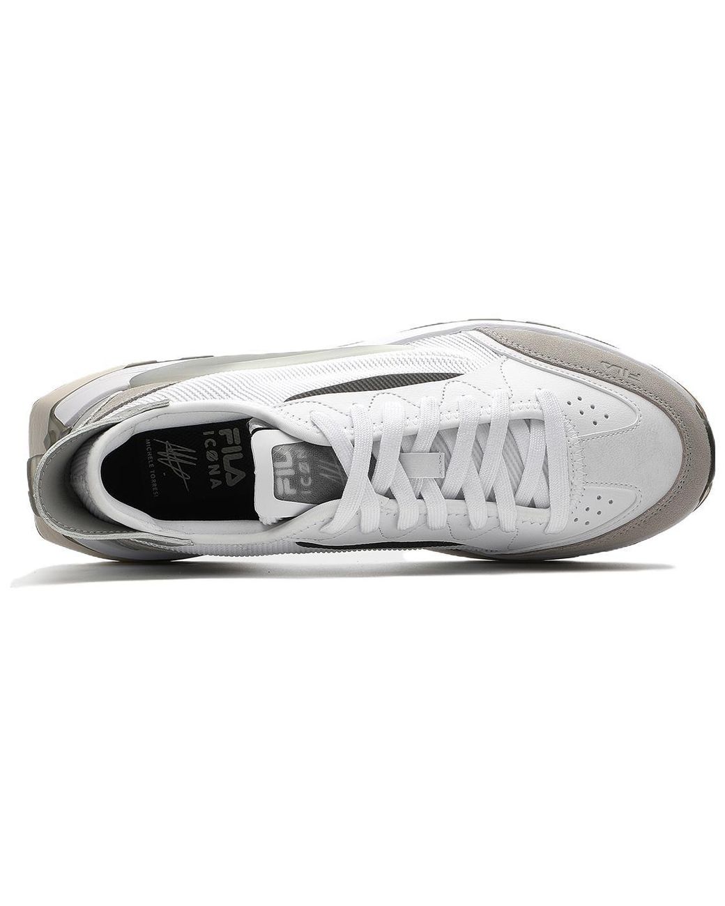 Fila White Km Athletic Shoes for men