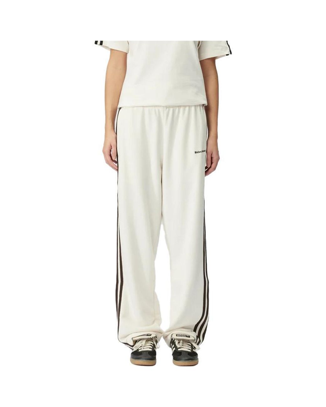 Adidas White X Statement Track Suit Pants 'Chalk' for men