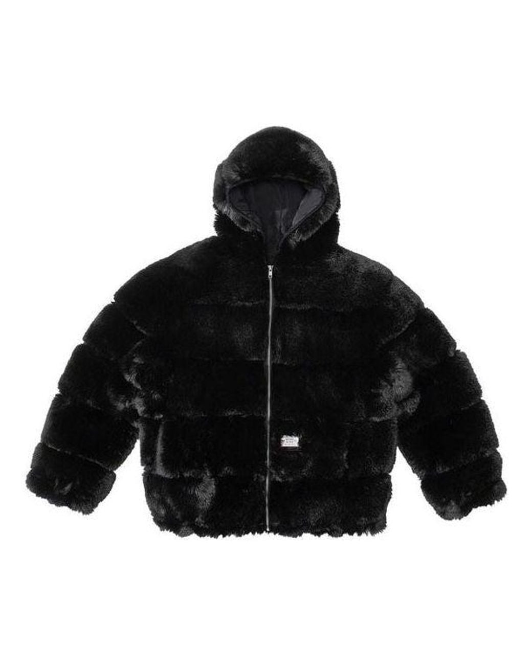 Supreme X Wtaps Faux Fur Hooded Jacket in Black for Men | Lyst UK
