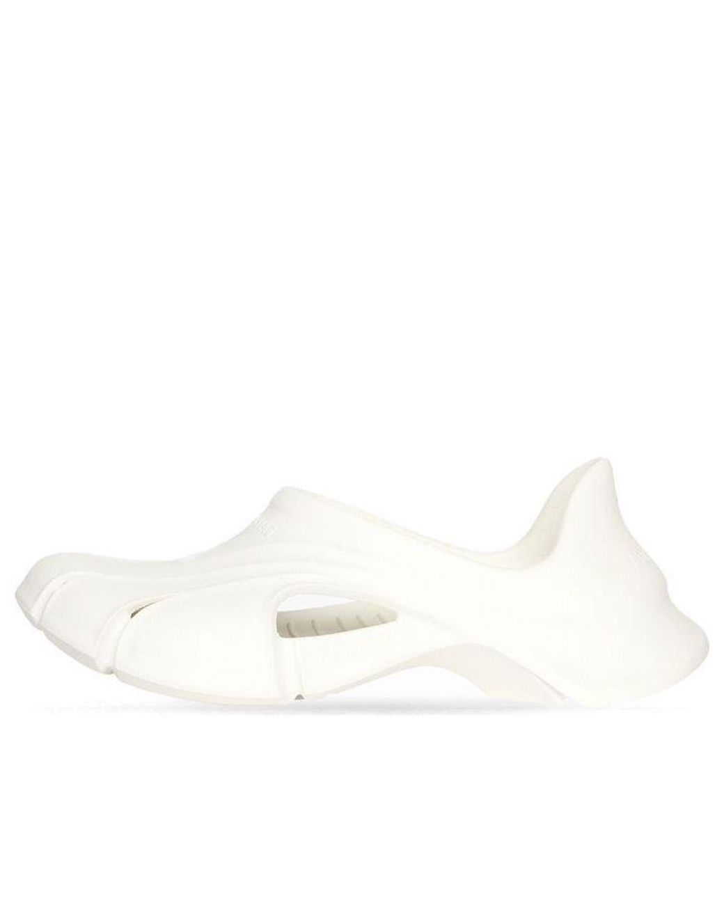 Balenciaga White Mold Closed Sandals for men