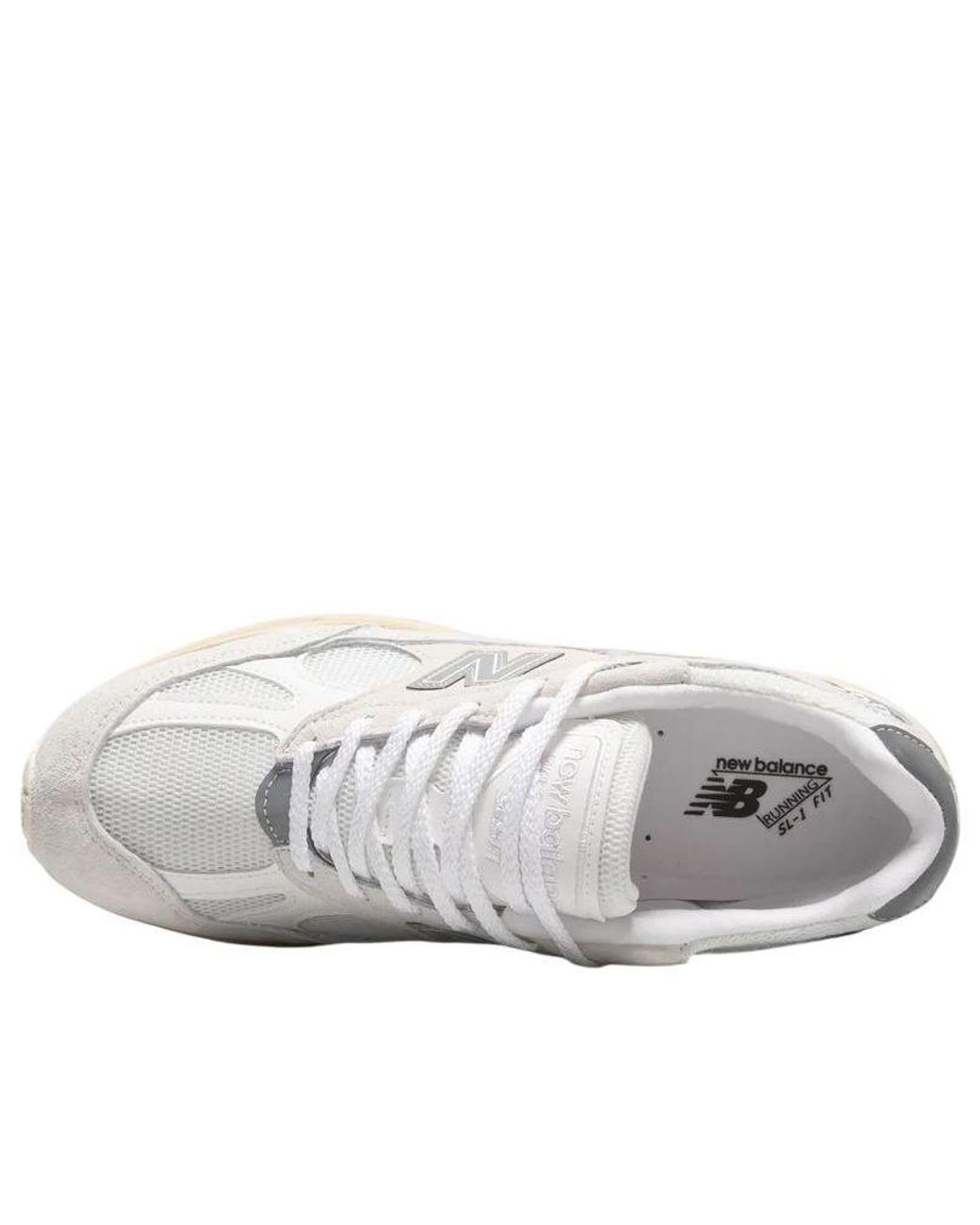 New Balance White 991V2 Made for men