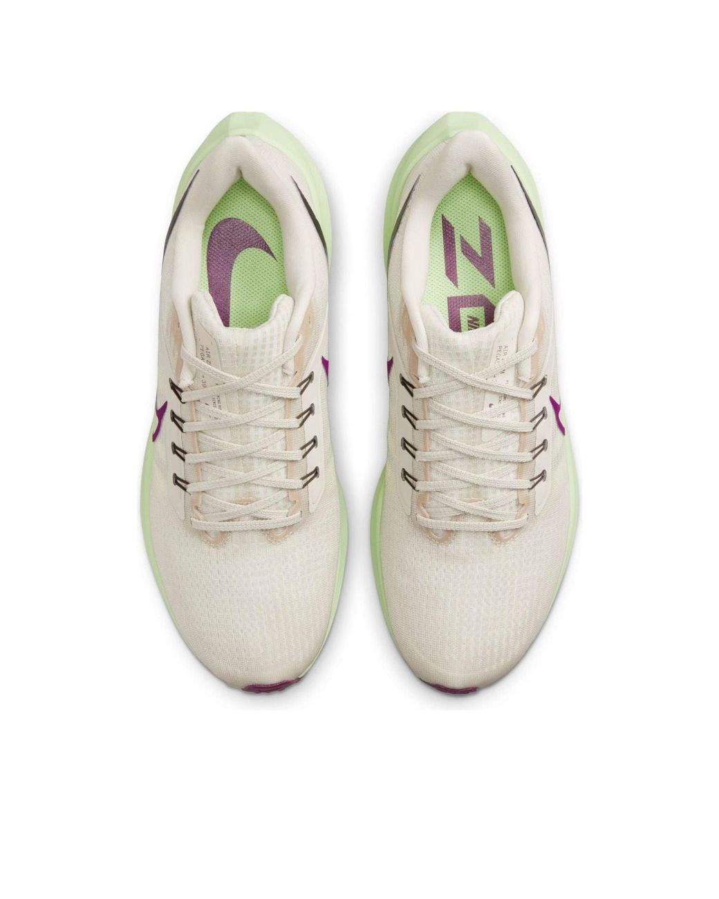 Nike White Pegasus 39 Road Running Shoes for men