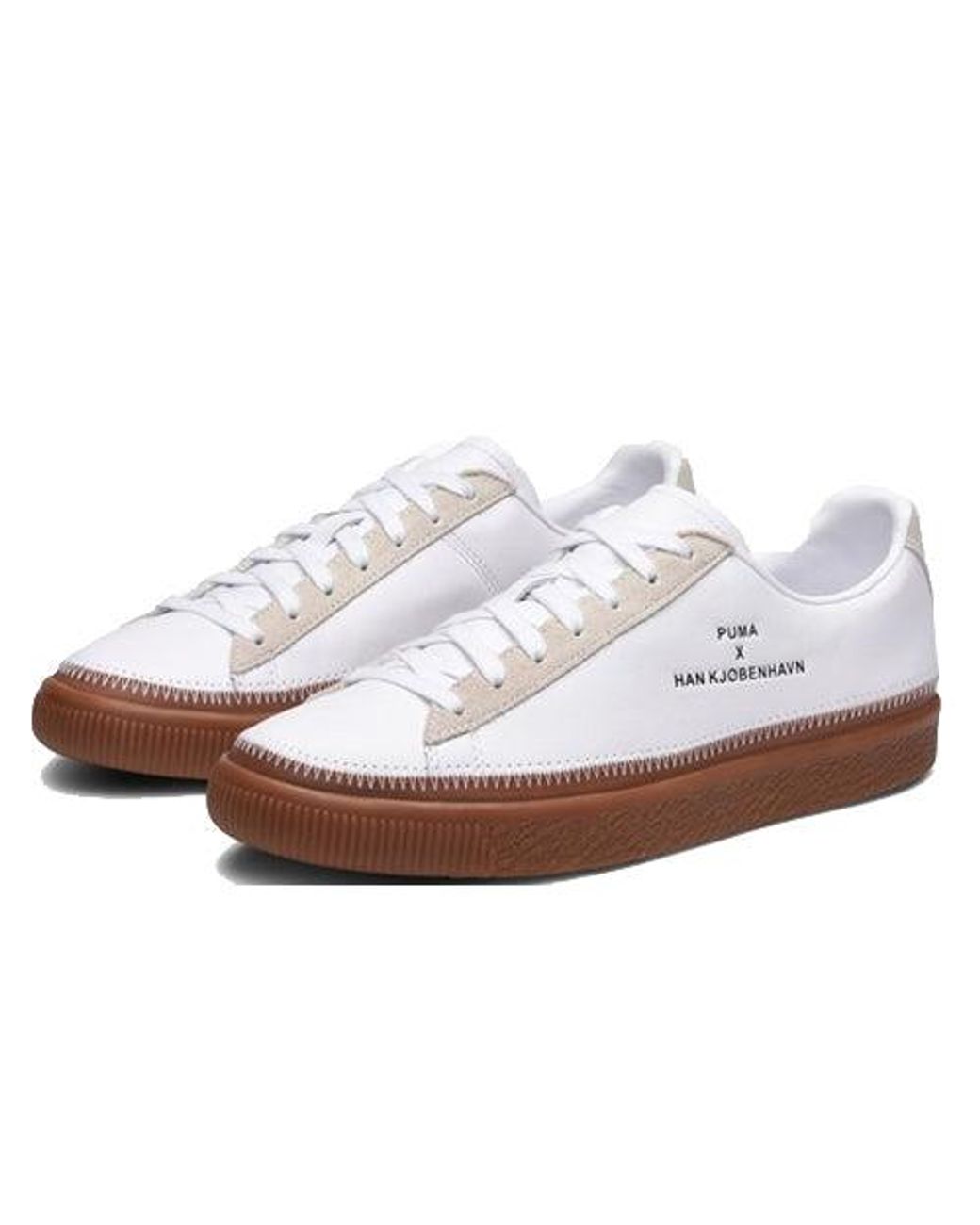 PUMA White X Han Kjobenhavn Clyde Stitched Gum' for men